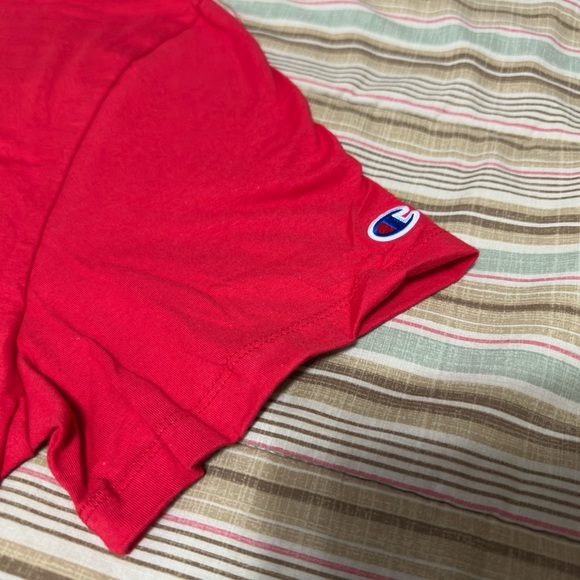 Champion Men's Bright Red Short Sleeve Tee - Picture 3 of 4